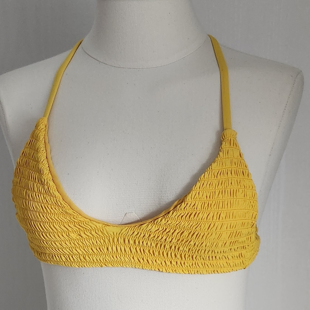 Yellow Textured Bikini Set - Picture 3 of 5